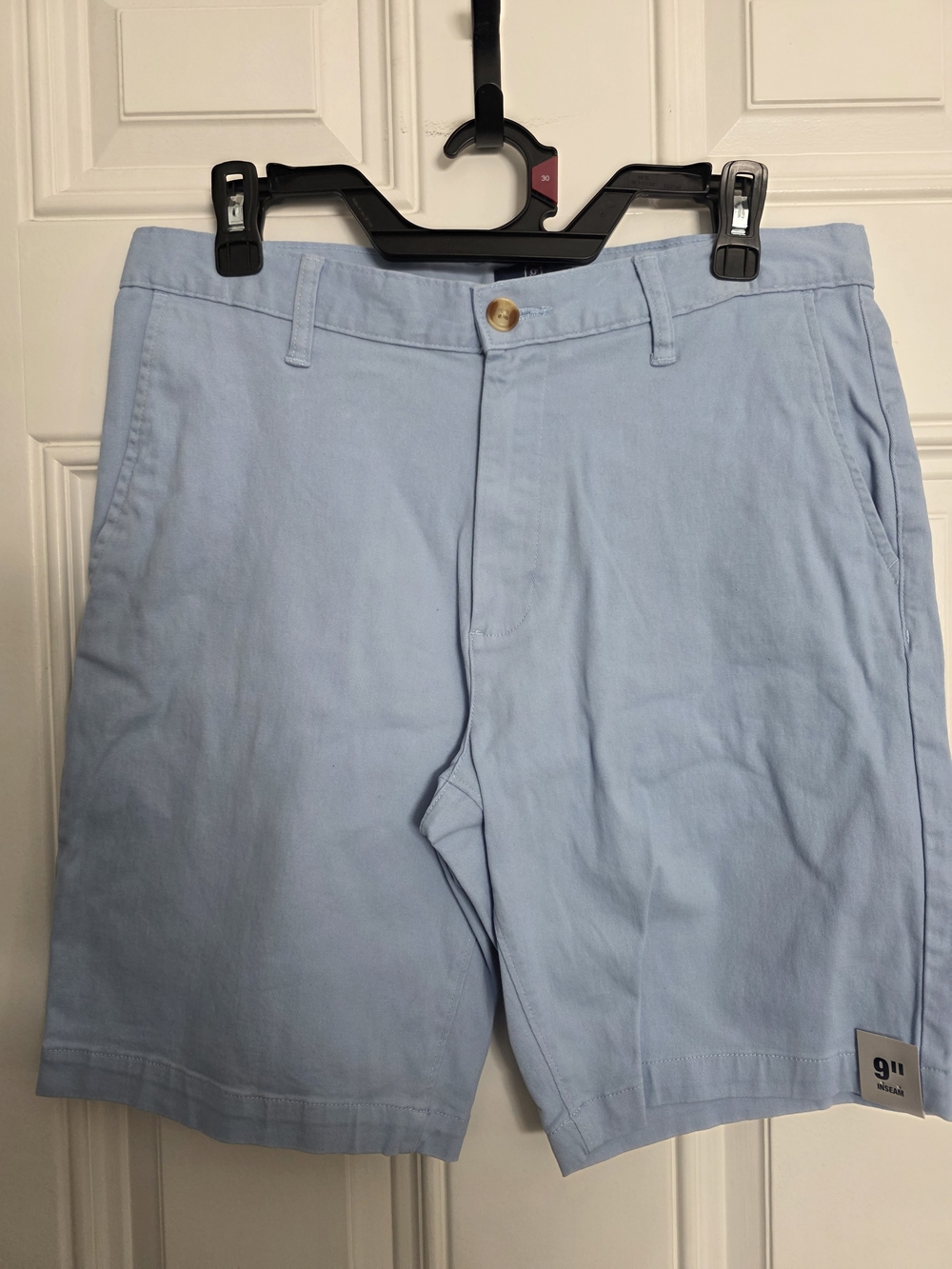 George Light Blue Flat Front Men's Shorts Sz 30 NWT
